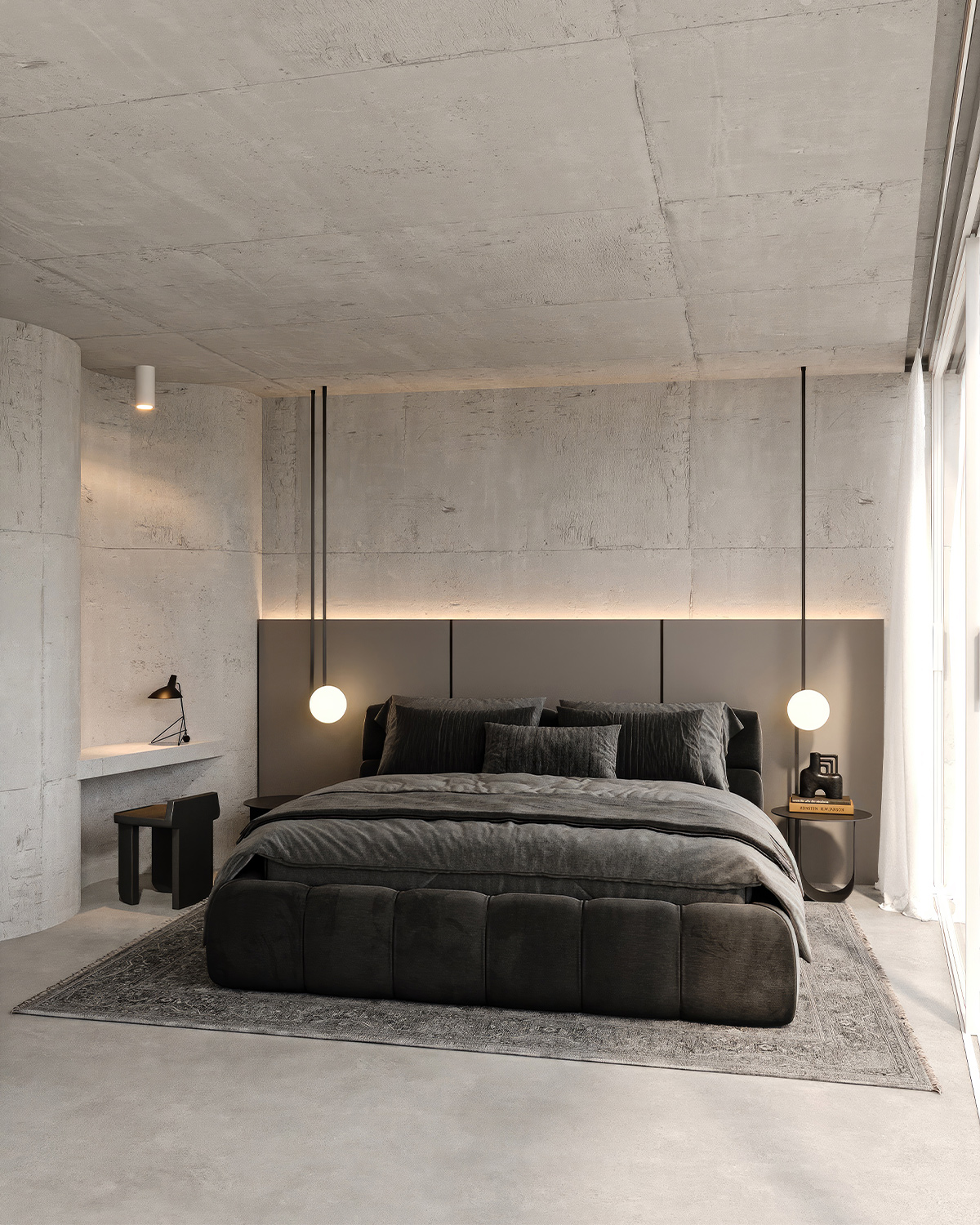 Quarto com cama de casal